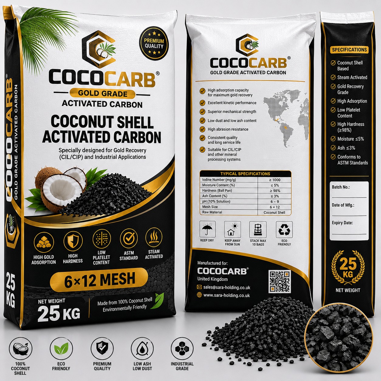 COCOCARB Gold Grade Activated Carbon